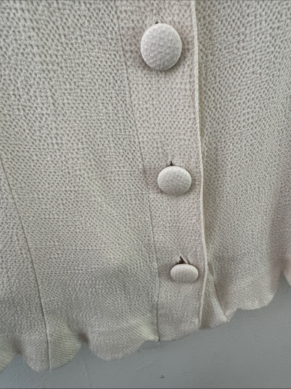 Maeve Anthropologie Scalloped Button-Front Blouse Size 6 - Picture 7 of 9